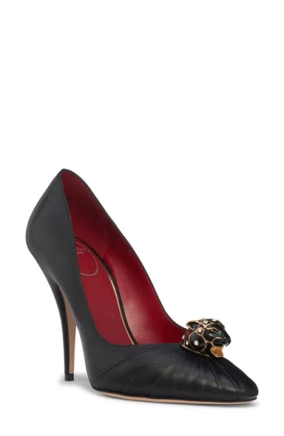 VALENTINO GARAVANI VALENTINO GARAVANI PANTHER POINTED TOE PUMP