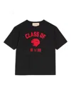 Valentino Garavani Cotton T-shirt With Panther Print In Black