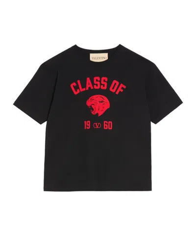 VALENTINO PANTHER-PRINT COTTON T-SHIRT