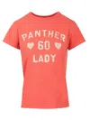 Valentino Paris Graphic Print Crew Neck T-shirt In Red