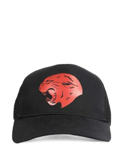 Valentino Garavani Panther Trucker Cap In Black