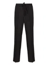 Valentino Wool And Mohair Blend Jogging Trousers In Black
