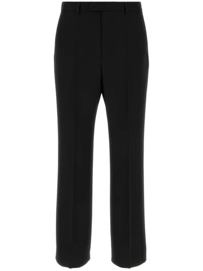 Valentino Garavani Side-stripe Tailored Trousers In Black