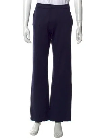 Pre-owned Valentino Pants In Blue