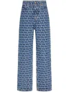 Valentino Toile Iconographe Denim Trousers Woman Denim 29 In Mbluedenim
