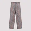 Valentino Voyage Imaginaire Print Straight Pants In Qqx Voyage Imaginaire Beige Blu Rosso