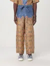 Valentino Printed Linen Pant In Multicolor