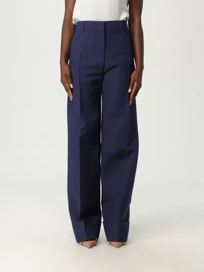 VALENTINO PANTS VALENTINO WOMAN COLOR BLUE,G55538009
