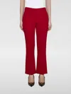 Valentino Silk Trousers In Rot