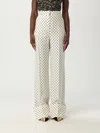 Valentino Silk Trousers In White