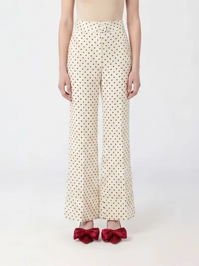 Valentino Pants Woman Color Black In Neutral