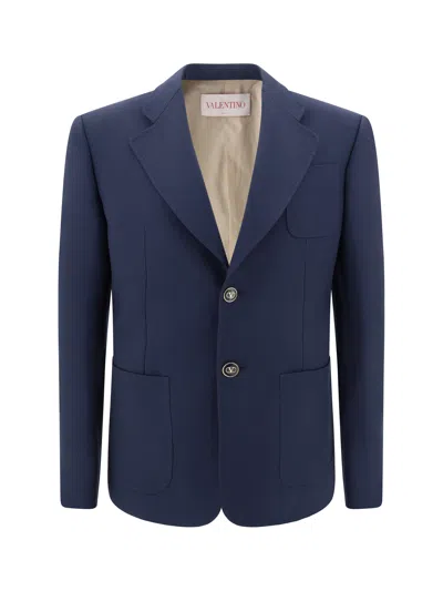 Valentino Pap Blazer Jacket In Indaco