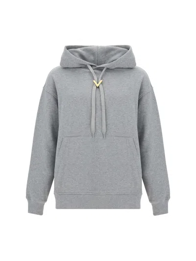 Valentino Pap Hoodie In Gray