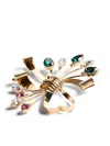 Valentino Papier Floral Brooch In Gold