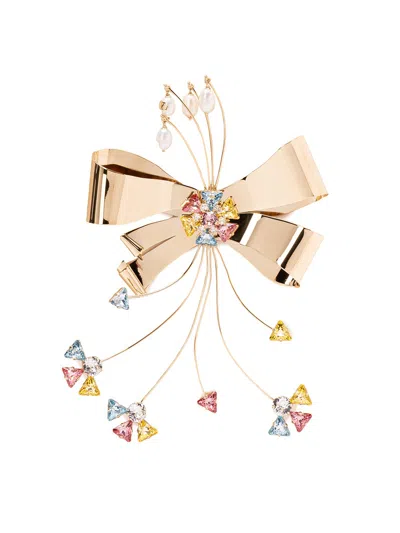 Valentino Garavani `papier Floral` Brooch In Silver