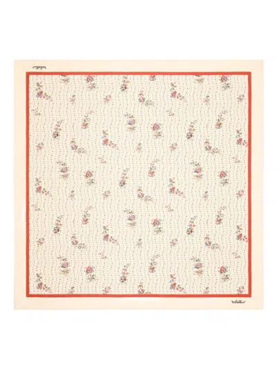 VALENTINO PAPIER FLOREAL SILK SCARF