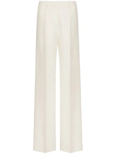 Valentino Pap Ivory Trouser For Women Pap 4 B3 Rb4 M7