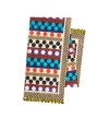 Valentino Pareo Resort In Cotone E Seta Con Stampa Riga E Pois
