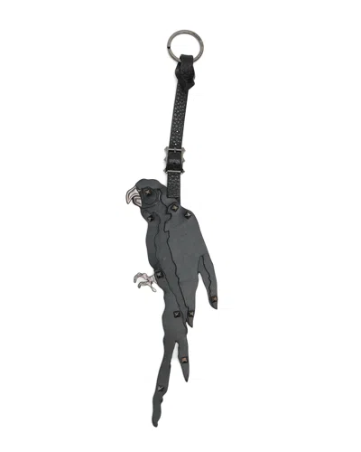Pre-owned Valentino Garavani Valentino Parrot Bag Charm In Black