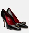 Valentino Garavani Panthea Goatskin Pumps 105mm Woman Black 39.5 In Black
