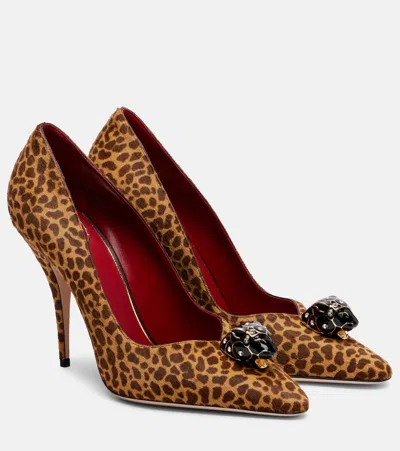 Valentino Garavani Pas De Chat Leopard-print Calf Hair Pumps In Animal Print