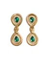Valentino Gold-tone Crystal Earrings In Gold