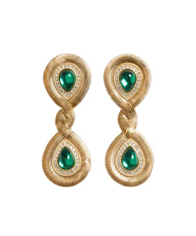VALENTINO GARAVANI PAS PLUS EARRINGS IN METAL, RESIN, AND SWAROVSKI CRYSTALS