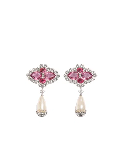 Valentino Garavani Pas Plus Teardrop Earrings In Purple