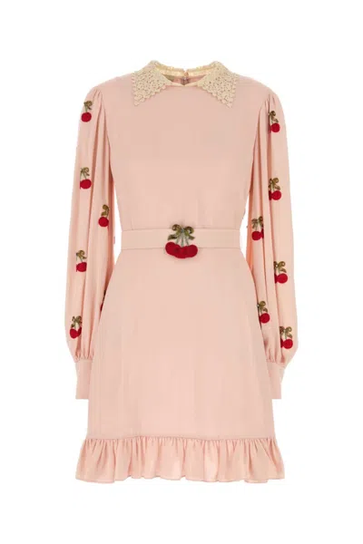 VALENTINO PASTEL PINK GEORGETTE DRESS