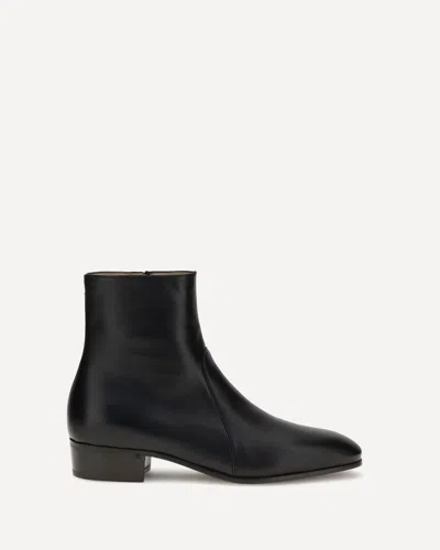 Valentino Garavani Pat Ankle Boots In Black