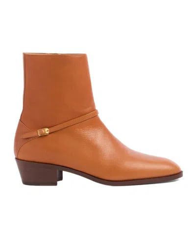 VALENTINO GARAVANI PAT ANKLE BOOT IN KIDSKIN