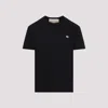 Valentino Logo Patch Crew Neck Short Sleeve T-shirt In Black