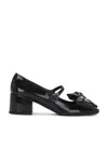 Valentino Bowjane Patent Leather Mary Jane Pumps In Nero