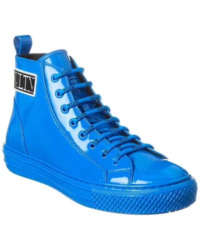 Valentino Garavani Valentino Patent High-top Sneaker In Blue