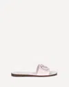 Valentino Patent Leathe Vlogo Slide Sandals