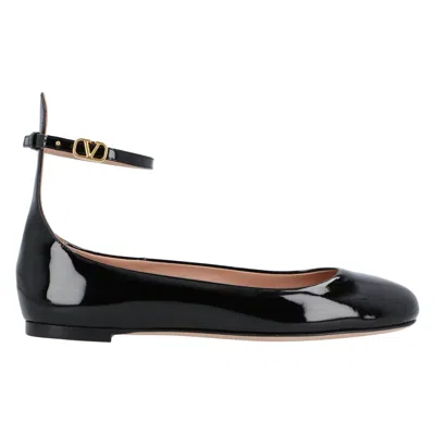 Valentino Garavani Valentino Patent Leather Ballerinas Black