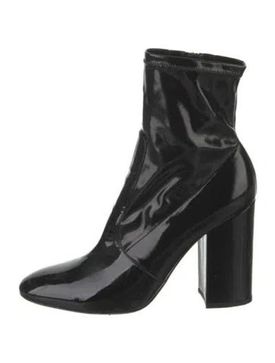 Pre-owned Valentino Garavani Patent Leather Boots In Black