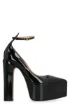 Valentino Patent Leather Pointy-toe Pumps In Black