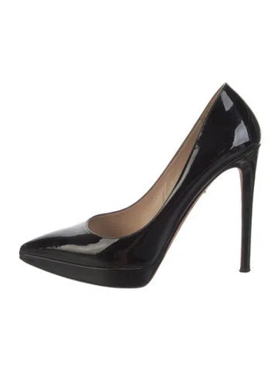 Pre-owned Valentino Garavani Patent Leather Pumps In Black