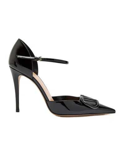 Valentino Garavani Patent Leather Pumps In Black