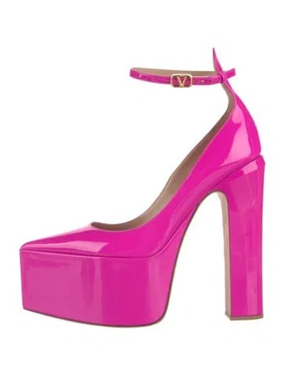 Pre-owned Valentino Garavani Patent Leather Pumps In Pink