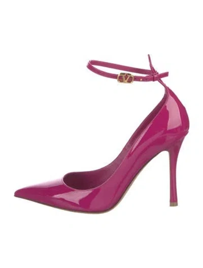 Pre-owned Valentino Garavani Patent Leather Pumps In Pink