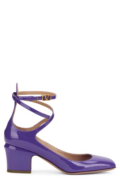 Valentino Garavani Patent Leather Pumps In Purple