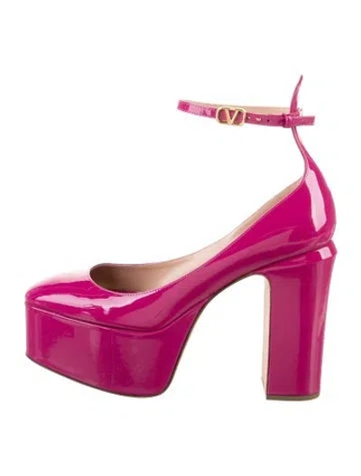 Pre-owned Valentino Garavani Patent Leather Pumps In Purple