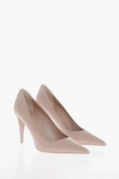 Valentino Garavani Patent Leather Pumps With Studded Detail In Pink