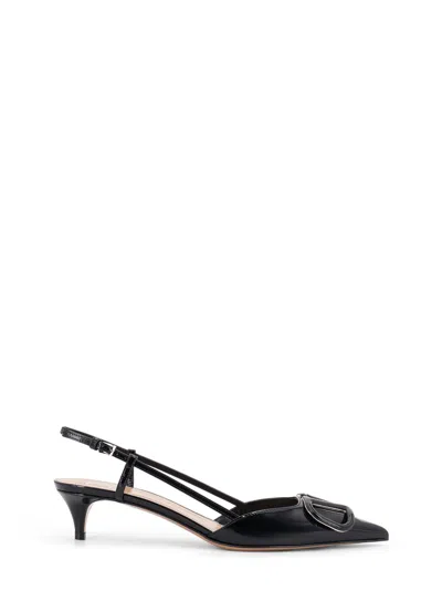 Valentino Garavani Patent Leather Pumps With Vlogo Signature On The Front In Multi
