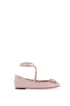 Valentino 'patent Leather Rockstud In Pink