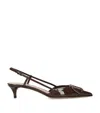 Valentino Sling Back "vlogo Signature" In Brown