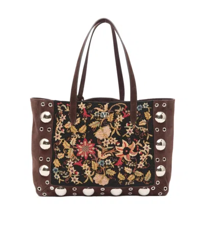 Valentino Garavani Pattern Handbag In Brown