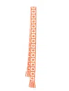 Valentino Antibes Fringed Cotton-blend Jacquard Scarf In Orange